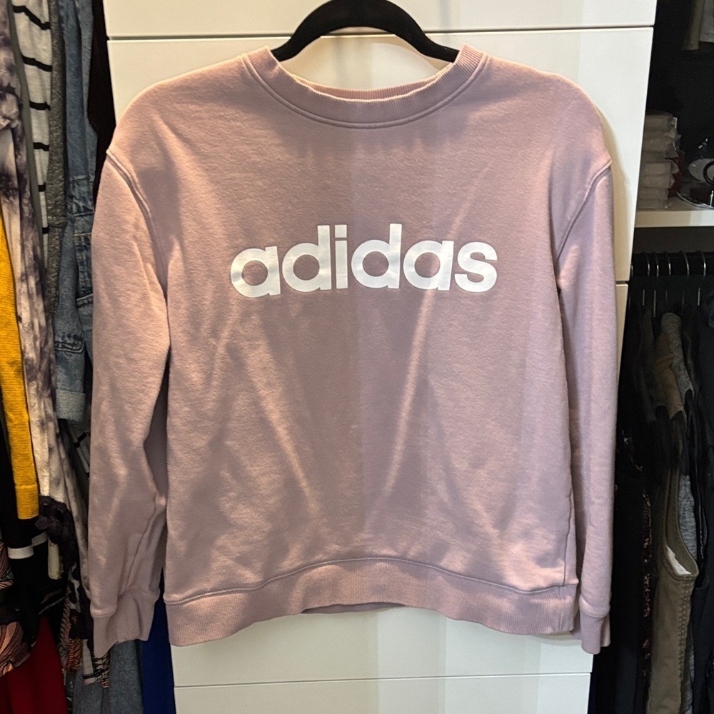 Adidas Women's Light Purple Sweatshirt